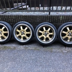 深リム RAYS  16インチ  5.5j  4本セット PCD100