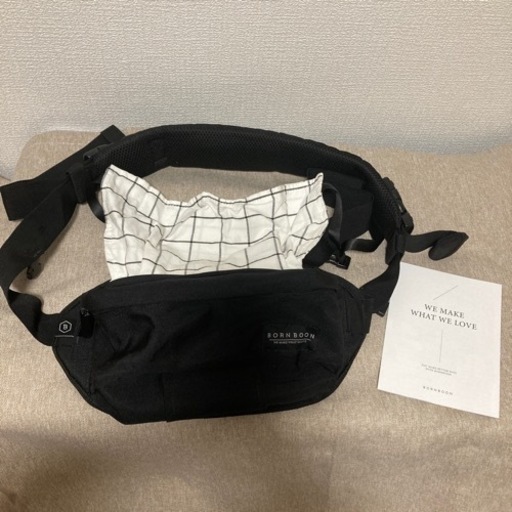 BORNBOON ボーンブーン ヒップシート2way ショルダーバック グレー