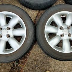 ラパンHE22S 純正アルミホイール(サマータイヤ付き) ４本セット