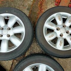 ラパンHE22S 純正アルミホイール(サマータイヤ付き) ４本セット