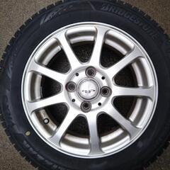 【 BS 14インチ 極上 】VRX3 中古スタッドレス (中古アルミ付)4本セット 