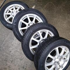 【 BS 14インチ 極上 】VRX3 中古スタッドレス (中古アルミ付)4本セット 