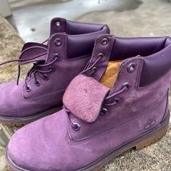 timberland ティンバーランド　ガールズ紫ブーツ