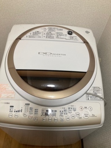 年内限定TOSHIBA(東芝) AW-80VME1 縦型洗濯乾燥機