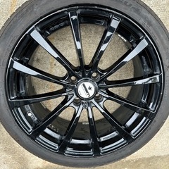🉐RAYS GEM 17インチ PCD100-4H 7J 45タイヤ付き🉐