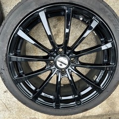 🉐RAYS GEM 17インチ PCD100-4H 7J 45タイヤ付き🉐