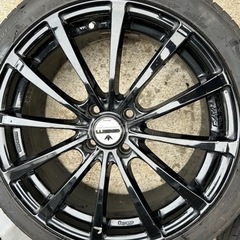 🉐RAYS GEM 17インチ PCD100-4H 7J 45タイヤ付き🉐