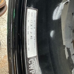 🉐RAYS GEM 17インチ PCD100-4H 7J 45タイヤ付き🉐