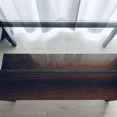 ガラステーブル　ローテーブル　ネストテーブル　机　テレビ台　木製　