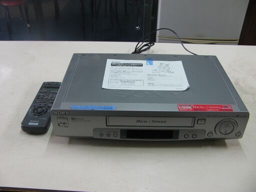 超美品　SONY　ビデオデッキ　VHS リモコン付き