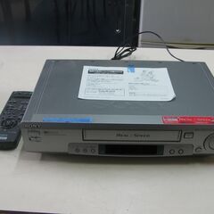 超美品　SONY　ビデオデッキ　VHS リモコン付き