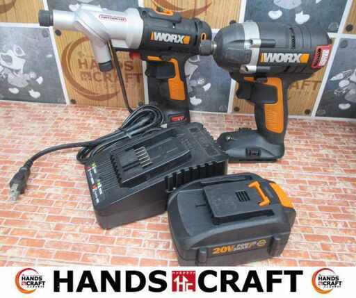 WORX インパクトドライバー スイッチドライバー バッテリー 充電器 WX292L.9/WX145L.9 中古品 【ハンズクラフト宜野湾店