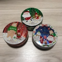 3セット　クリスマス ミニゴーフル 空缶　神戸風月堂　ゴーフル缶...