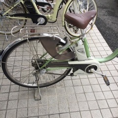 【✨電動アシスト❗️人気のPanasonic❗️バッテリー2個❗️ 3段変速❗️✨】定価¥99,800円 Panasonic／パナソニック 26インチ電動アシスト自転車 BE-END63G 現状販売