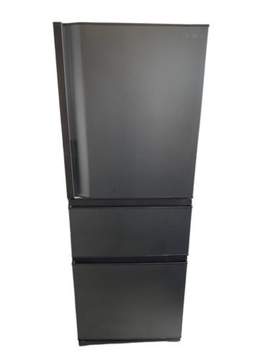【高年式　2023年製】 東芝/TOSHIBA GR-U33SC(KZ) 冷蔵庫 326L 右開き 3ドア VEGETA 除菌機能 マットチャコール 取説付き　1212-06