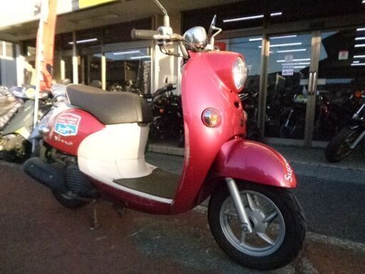 NO.4860　ビーノ（ＶＩＮＯ）　水冷４サイクル　フューエルインジェクション車　ワインレッド＆ホワイト　☆彡