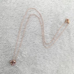 【新品】組曲 ピンクゴールド ハートネックレス