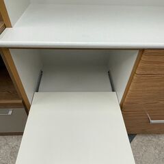 浅川木工 2面レンジボード ⭐定価￥78,900⭐ スライド扉 ウッド調?697