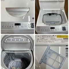 美品】2021年製 乾燥機能付き 洗濯機 SHARP ES-TX5E-S 洗濯5.5