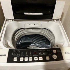 中古　5.5kg ハイセンス　3000円