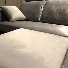 【展示品・未使用品】3人掛けソファ ベルベット調3人掛けカウチソファ ハイバックソファ ソファ そふぁ 幅189cm 参考価格69,990円💳自社配送時🌟代引き可💳※現金、クレジット、スマホ決済対応※【送料に設置込】