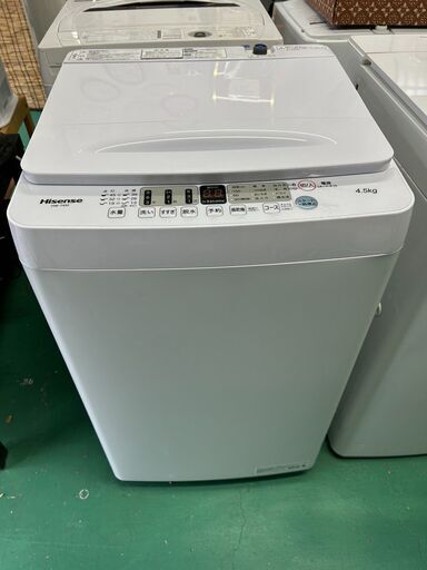 2022人気新作 大阪⭐️エコマックス♻️「T456」2021年式 HW-T45F【大阪市プレミアム付商品券利用可能！】 洗濯機 4.5kg Hisense 洗濯機
