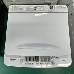 大阪⭐️エコマックス♻️「T456」2021年式 Hisense 4.5kg 洗濯機 HW-T45F