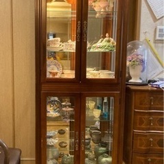コスガ 飾り棚（中身の食器なども込み。）