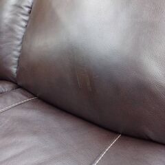Gillman Creek Furniture 革製　電動リクライニングソファ　3人掛け
