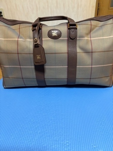 極美品バーバリーBurberrysボストンバッグキャンバスノーバーチェック