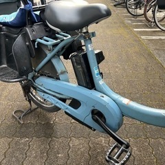 神奈川県民限定　受け渡し希望　ヤマハパス　バビーアン　pa20bxlr 水色　電動アシスト自転車　3人乗り
