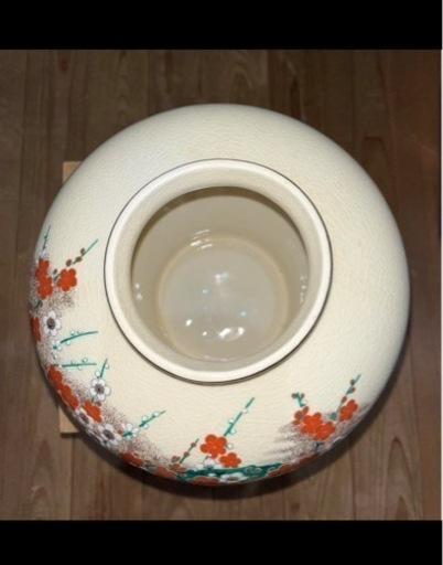九谷焼 花瓶 花器 色絵 金彩 牡丹 孔雀 南春造 共箱 伝統工芸 (石川県)
