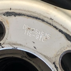 【中古・倉庫保管品】ホイール付6本セット  トーヨー DELVEX M134 205/80R17.5 120/118L LT6