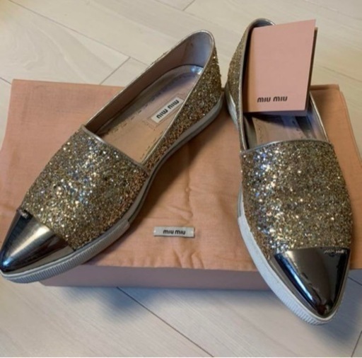 MIUMIU グリッダー スリッポン