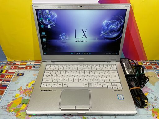 JC1123　DVD搭載モデル　美品 パナソニック Let's Note CF-LX6 光学ドライブ 軽量Office2021