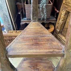 BY REUSE 出水店 出張買取•見積完全無料¥0】アジアン3段木製ラック