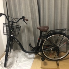 [SAKAMOTO] Y-BRUME 26インチ自転車（黒）