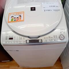 ★ジモティ割あり★ SHARP　洗濯機　ホワイト　クリーニング済　YJ1090
