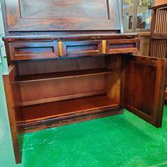 【愛品倶楽部柏店】松本民芸家具 ライティングビューロー ミズメザクラ無垢材使用 
