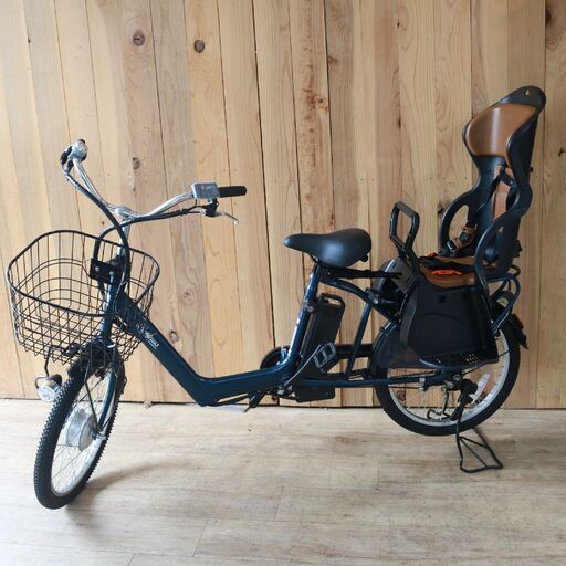 287)【美品/バッテリー4点灯】カイホウジャパン BM-DLX203PS LUPINUS SUISUI 20インチ 内装3段ギア 電動アシスト自転車 ネイビー 30Km走行