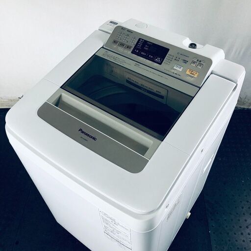 ID:sg217120 パナソニック Panasonic 洗濯機 ファミリー 中古 2014年製 全自動洗濯機 9.0kg シャンパン 送風 乾燥機能付き NA-FA90H1  【リユース品：状態A】【送料無料】【設置費用無料】
