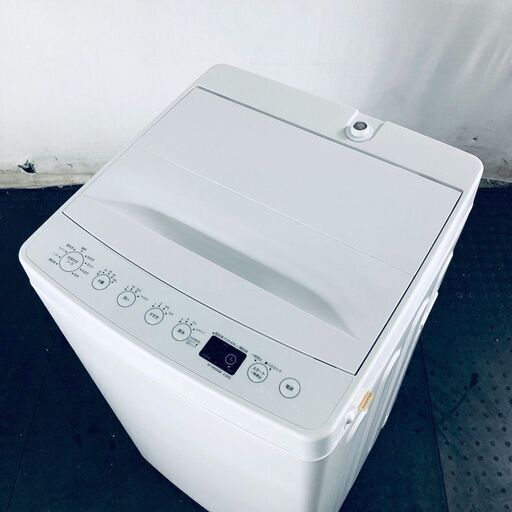 ID:sg217123 TAGlabel 洗濯機 一人暮らし 中古 2019年製 全自動洗濯機 4.5kg ホワイト 送風 乾燥機能付き AT-WM45B  【リユース品：状態A】【送料無料】【設置費用無料】