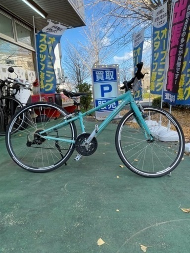 【BY REUSE 出水店 出張買取•見積完全無料¥0】TREK クロスバイク 水色