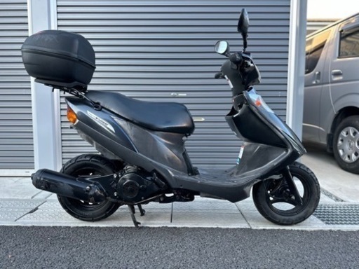 SUZUKI アドレス v125g 原付2種　書類　鍵あり　バッテリー新品交換　リアボックス付き　エンジン始動参考動画あり　奈良県　広陵町　通勤