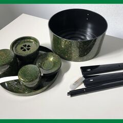 ▼あげます！0円【お茶の間セット　茶托　茶がら入れ　濾し器他　未...