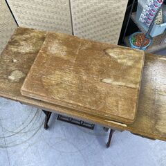 レトロ BROTHER 足踏みミシン 鉄脚 折りたたみ式 ブラザー ミシン台 アンティーク 当時物 現状品 札幌市手稲区