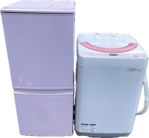 ●冷蔵庫＆洗濯機セット / SHARP ピンク
