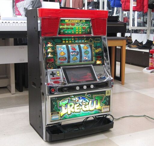 札幌市清田区 難有品 パチスロ実機 メーシー IRE-GUI イレグイ 4号機 コイン不要機付き 家庭用電源で遊技可能 スロット 中古品