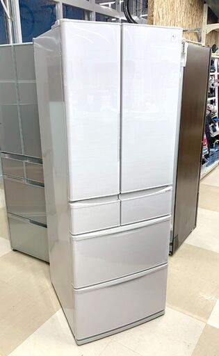 札幌市/清田区 SHARPシャープ プラズマクラスター 465L  6ドア冷凍冷蔵庫 SJ-PF47B-S 2016年製 ブライトシルバー