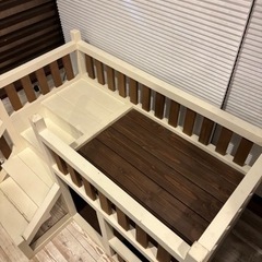引取り期間限定❣️ペット用??2段ベッド?収納スペース付き